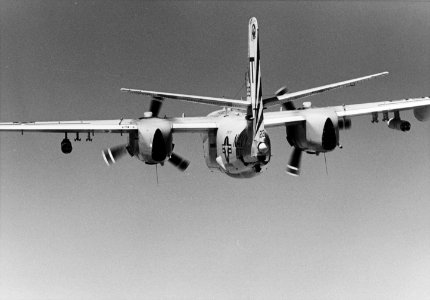 Grumman S-2E Tracker of VS-37 in flight in June 1970