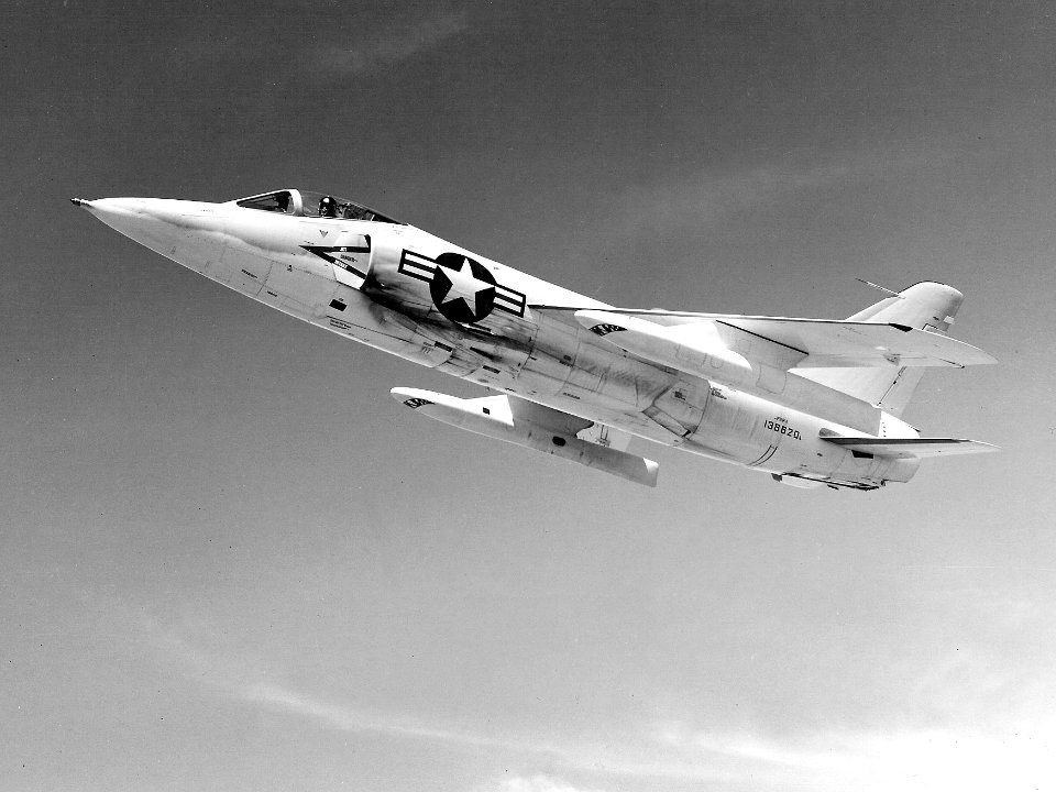 Grumman F11F-1 Tiger in flight c1956