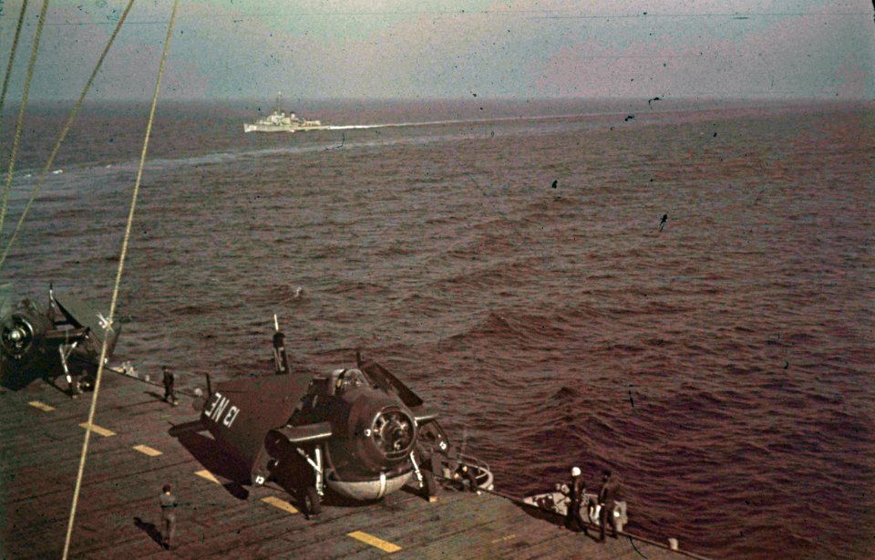 Grumman TBM-3W Avenger of VC-12 aboard USS Siboney (CVE-112), in 1949 (NNAM.1996.488.021.012)