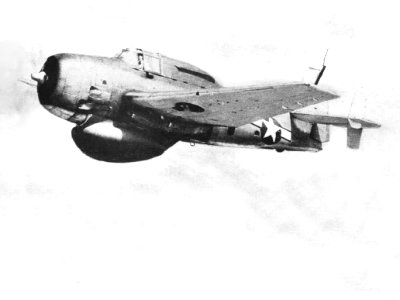 Grumman TBM-3W Avenger in flight, circa in 1946