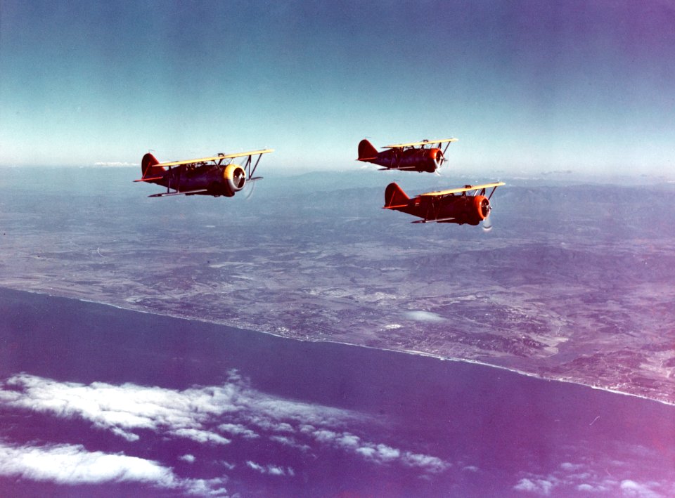 Grumman F3F 3 over California
