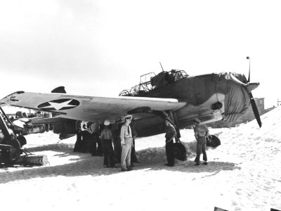 Grumman TBF-1 Avenger of VT-8 at Midway, 24 June 1942 (80-G-11637)
