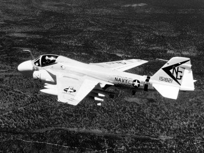 Grumman KA-6D Intruder of VA-165 in flight, in the 1970s (K-90866)