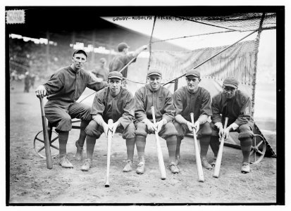 Hank Gowdy, Dick Rudolph, Lefty Tyler, Joey Connolly, Oscar Dugey (baseball) LCCN2014697790
