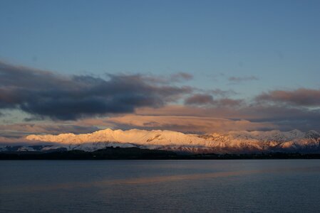 Sky lake landscape photo