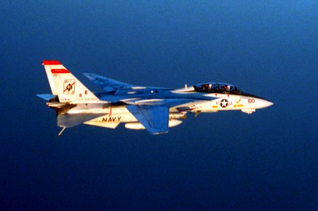 Grumman F-14A Tomcat of VF-41 in flight on 15 February 1991 (6475403)