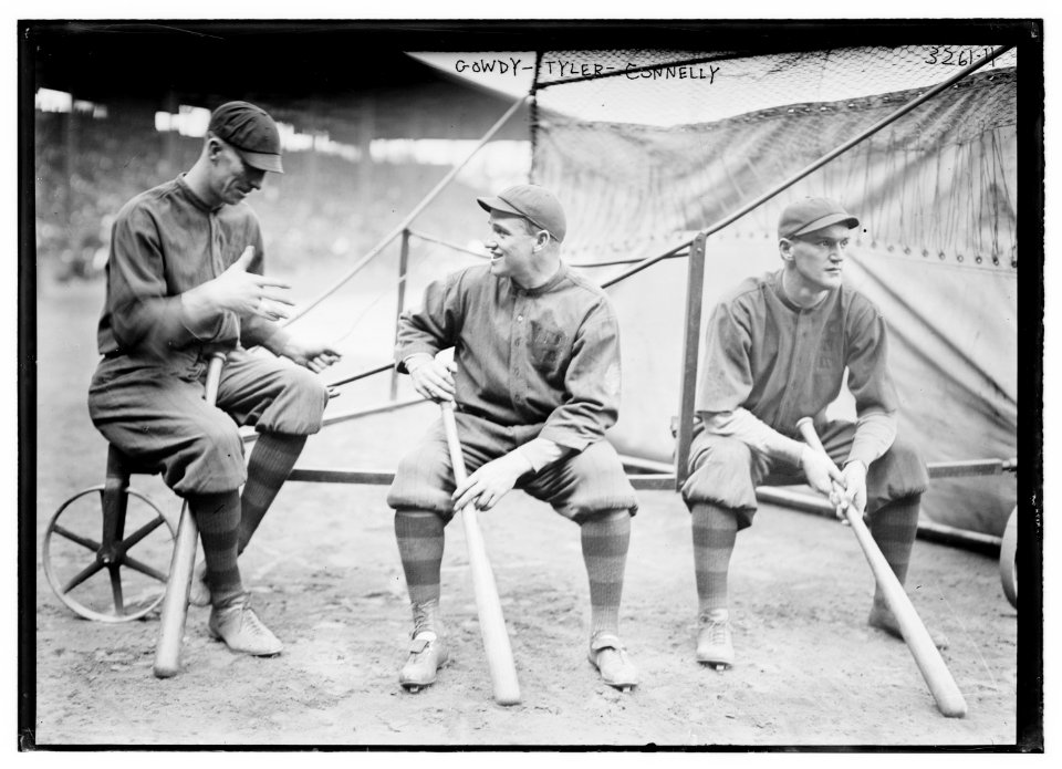 Hank Gowdy, Lefty Tyler, Joey Connolly, Boston NL (baseball) LCCN2014697791