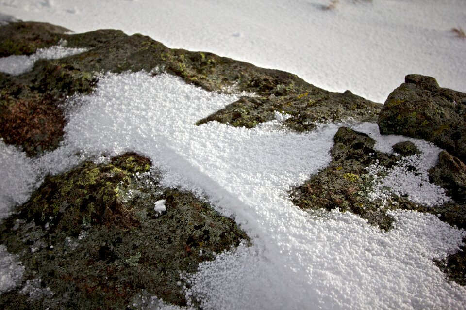 Snow stone mountains
