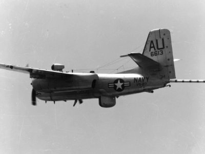 Grumman S-2A Tracker of VS-27 in flight c1962