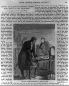 Hans Christian Oersted, 1777-1851; discovery of electro-magnetism by Oersted in 1820 LCCN2007683087