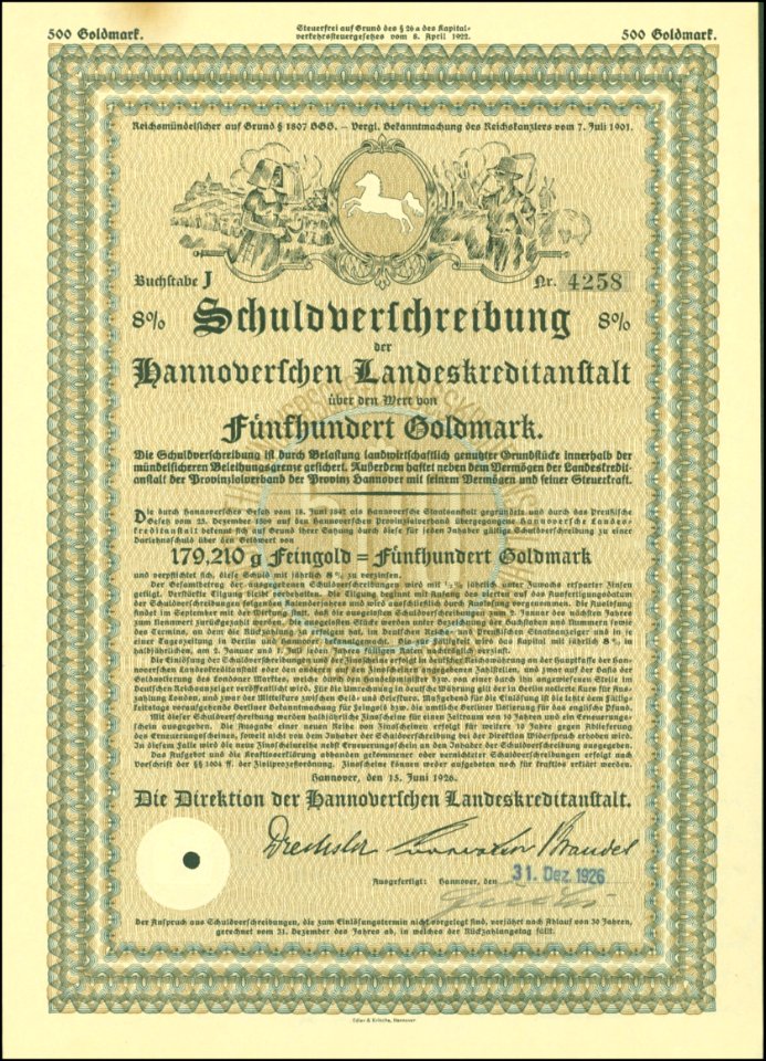 Hannoversche Landeskreditanstalt 1926