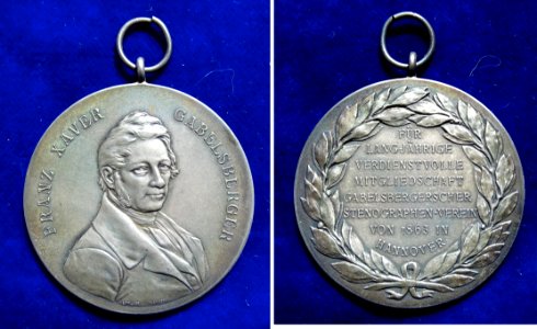 Hanover Gabelsberger Shorthand Silver Award Medal