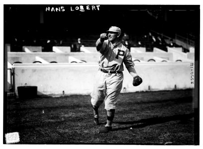 Hans Lobert, Philadelphia NL, at Polo Grounds, NY (baseball) LCCN2014691597