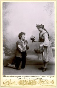 Hans och Greta, Kungliga Operan 1895. Rollporträtt - SMV - H10 006