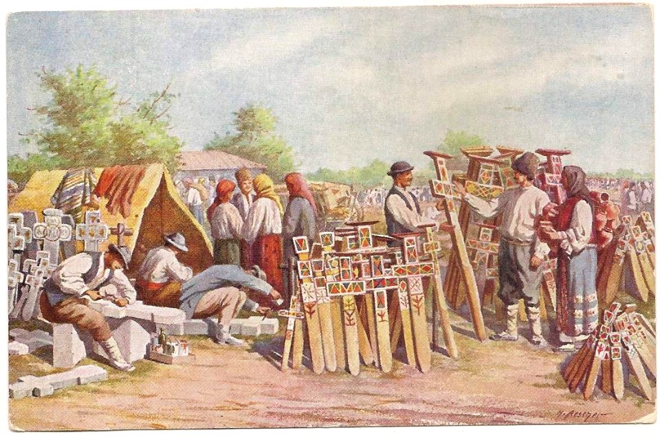 Hans Aescher - Targ de cruci - Cross fair - Romanian crosses