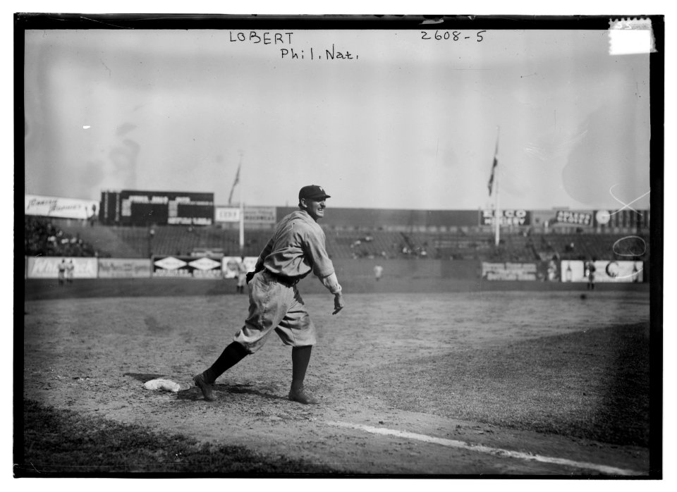 Hans Lobert, Philadelphia NL, at Polo Grounds, NY (baseball) LCCN2014692267