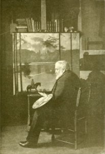 Hans Thoma in seinem Atelier