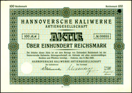 Hannoversche Kaliwerke AG 1928 photo