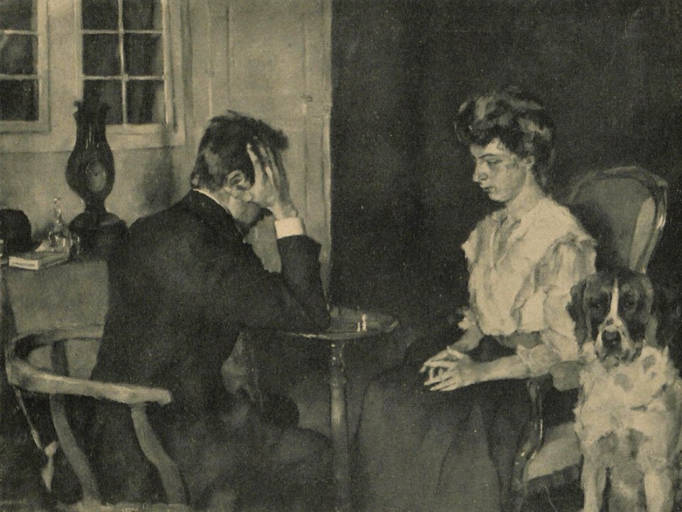 Hans Sutter - Schachpartie, 1910