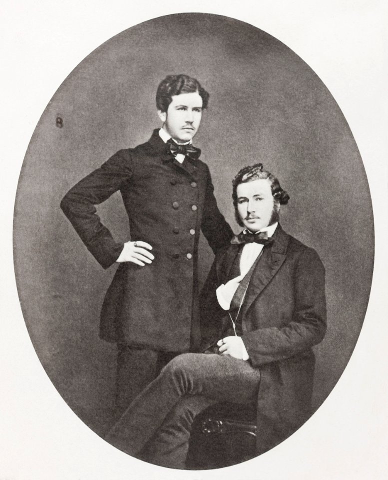 HANS OCH WALTHER VON HALLWYL, år 1859 - Hallwylska museet - 89067