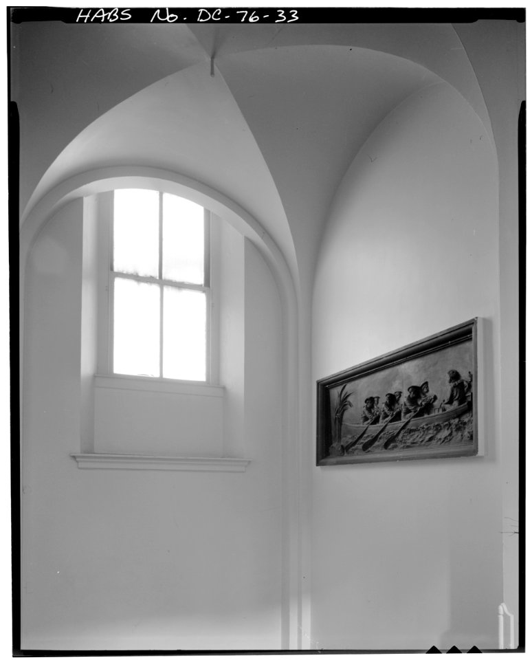 Interior third floor south stairwell