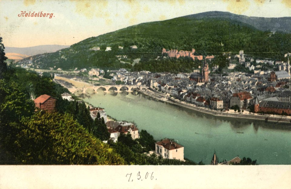 Heidelberg, Baden-Württemberg - Stadtansicht (Zeno Ansichtskarten)