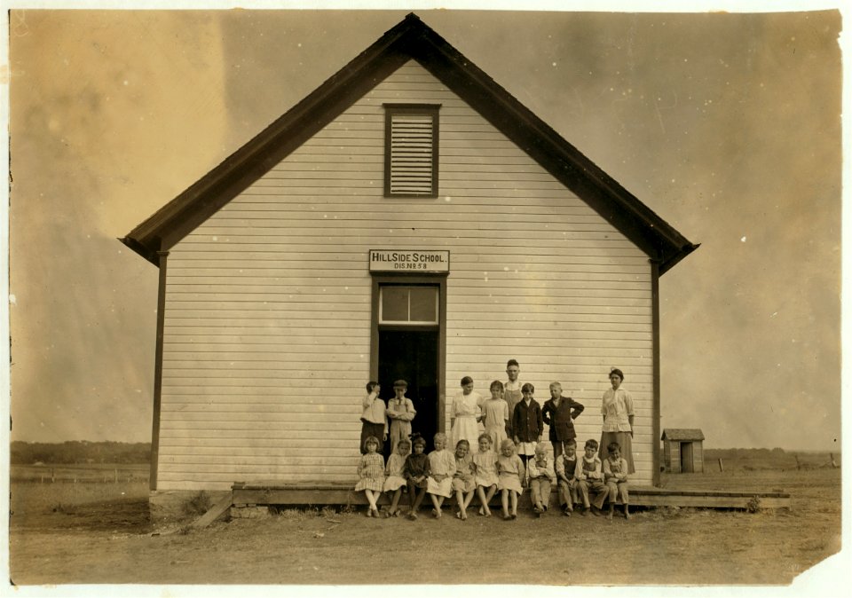 Hillside School -58; Miss Blanche Calyer, Teacher. Opened September 11th-8 months term. Enrollment 20, Average attendance 18 (last year- enrollment 43, average attendance 36). 15 others are LOC nclc.00603