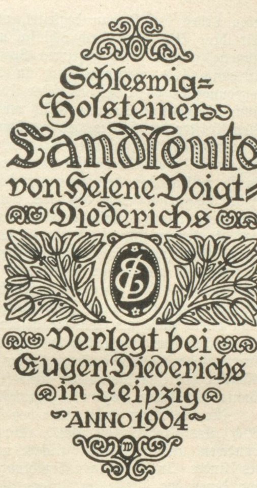 Helene Voigt-Diederichs Schleswig-Holsteiner Landleute Titel 1904