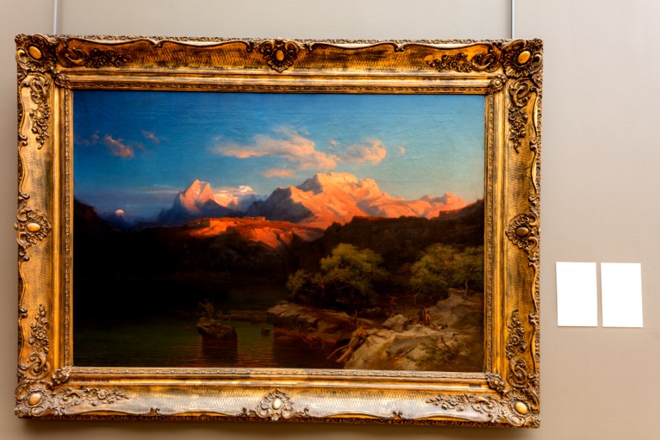 Heinrich Funk - Landscape at Dusk in Tyrol - high resolution