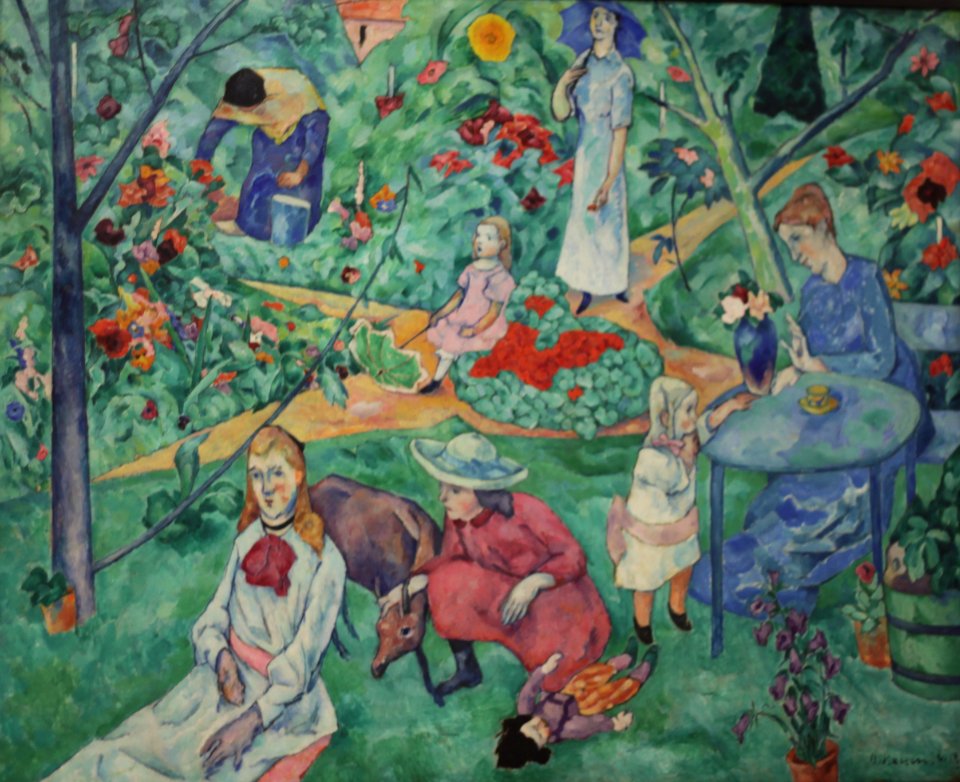 Heinrich Nauen Gartenbild 1913