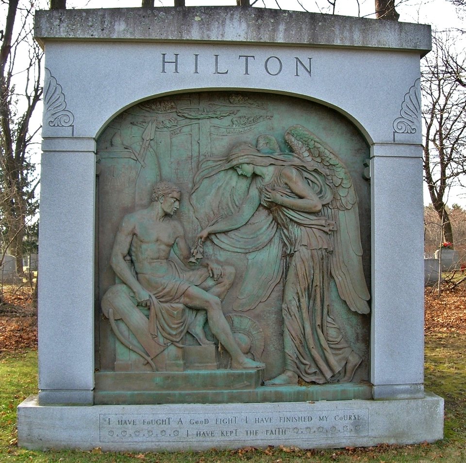 Hilton Monument at Albany Rural Cemetery, Menands, NY - December 2015