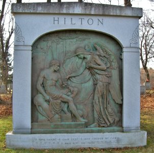 Hilton Monument at Albany Rural Cemetery, Menands, NY - December 2015