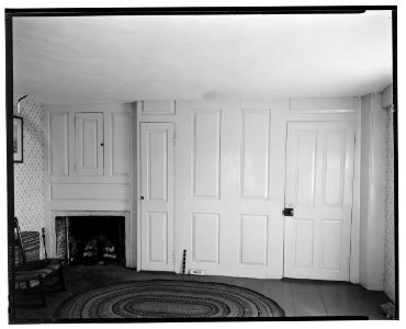 Historical American Buildings Survey L. C. Durette, Photographer Nov. 10, 1936. FIREPLACE WALL WEST BED ROOM - Amos Seavey House, Beach Boulevard, Rye, Rockingham County, NH HABS NH,8-RY,1-17