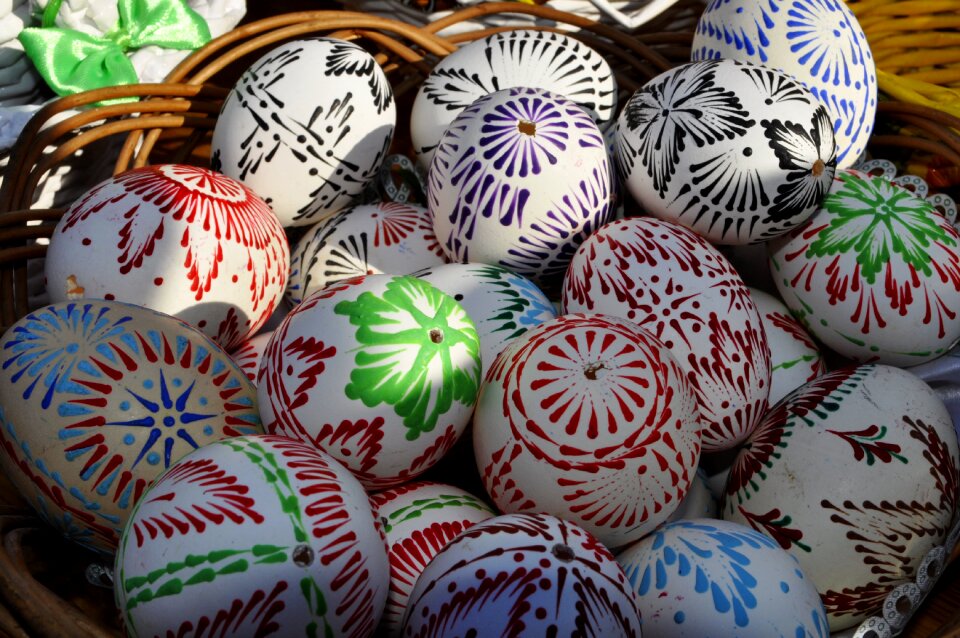 Traditional handcrafted easter eggs