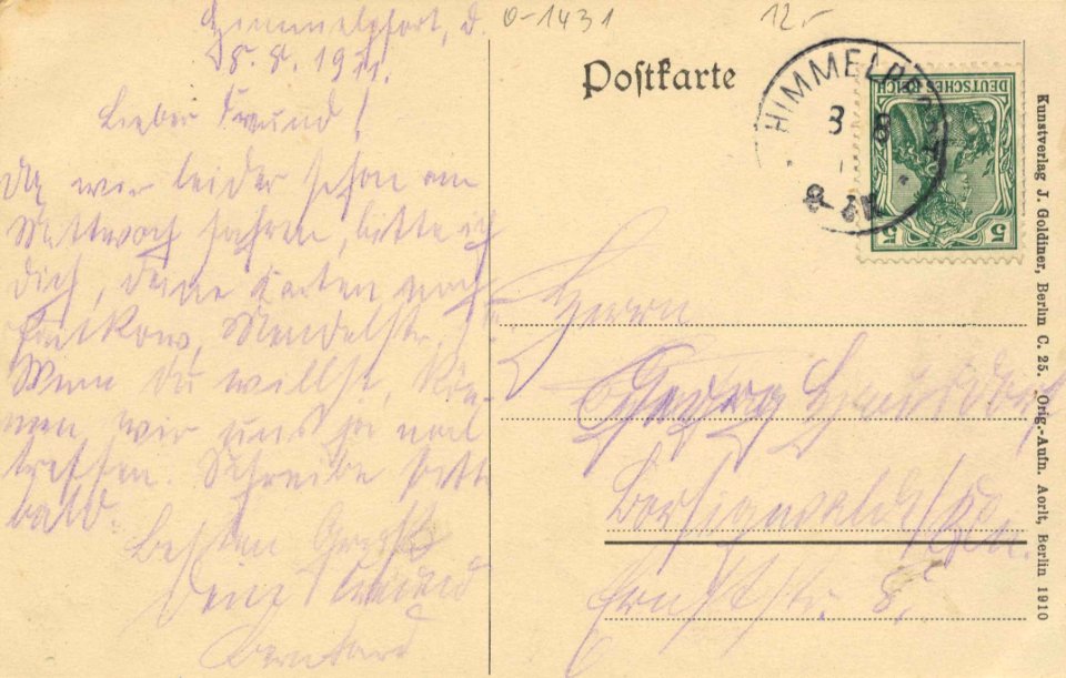 Himmelpfort, Brandenburg - Blick auf Pian (back) (Zeno Ansichtskarten)