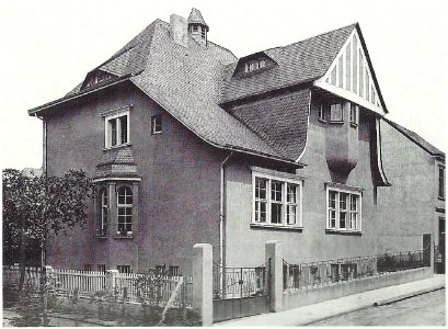Honnef Höhere Töchterschule Straßenansicht 1908