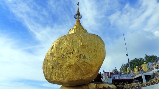 Golden rock rock myanmar