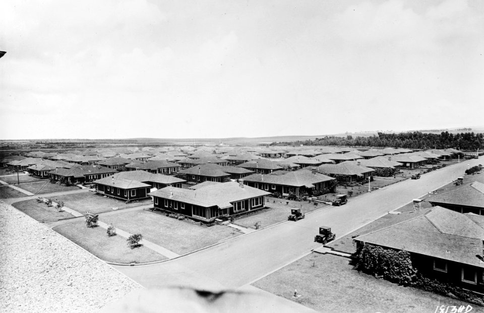 Housing at Schofield Barracks Hawaii 1925