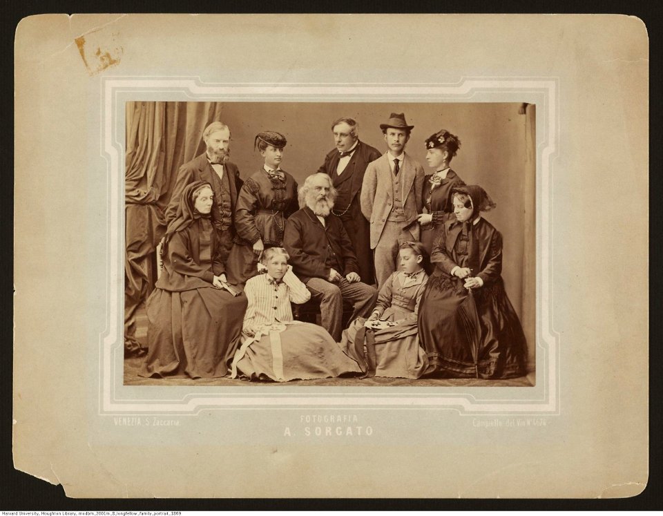 Houghton 2001 M-8 Henry Wadsworth Longfellow and family, 1869