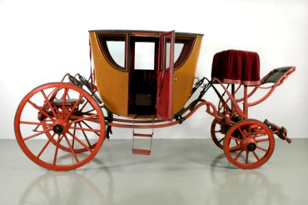Hovvagn berlinare CXV, höger sida m öppen dörr - Livrustkammaren - 48142