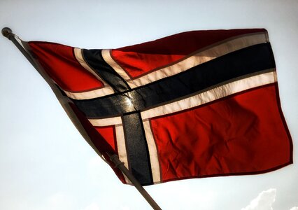 Flag nordic norway photo