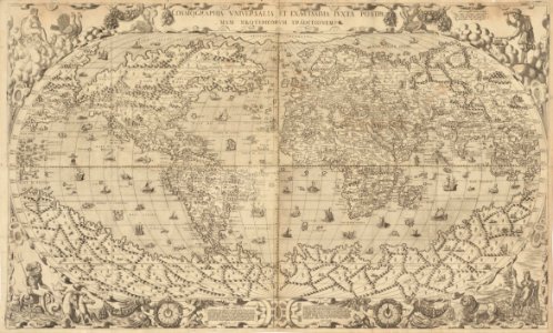 Houghton 51-2493 - Cosmographia universale et exactissima, 1569 photo