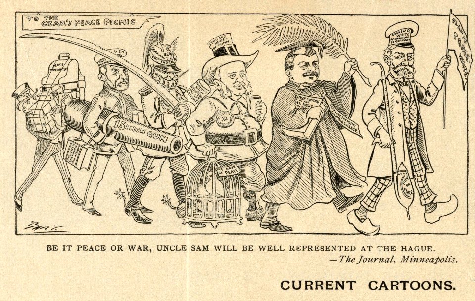 Houghton MS Am 1308 (362) - Peace Conference cartoon