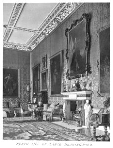 In English Homes Vol 3 Badminton House Gloucestershire north side of large drawing room 31295005735708 0256