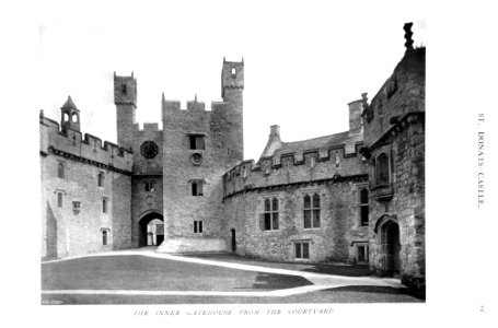 In English Homes Vol 2 St Donats Castle Glamorgan the inner gatehouse from the courtyard 31295007279283 0055