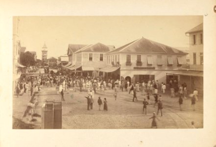 Houghton MS Am 2211 (21) - Demerara, street scene photo