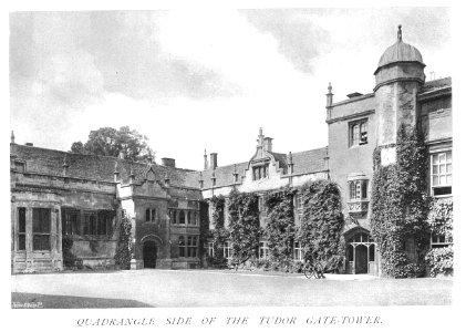 In English Homes Vol 3 Apethorpe Hall Northamptonshire quadrangle side of the tudor gate tower 31295005735708 0094