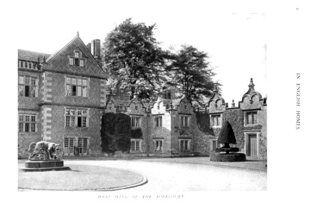 In English Homes Vol 3 Dorfold Hall Cheshire west wing of the forecourt 31295005735708 0038