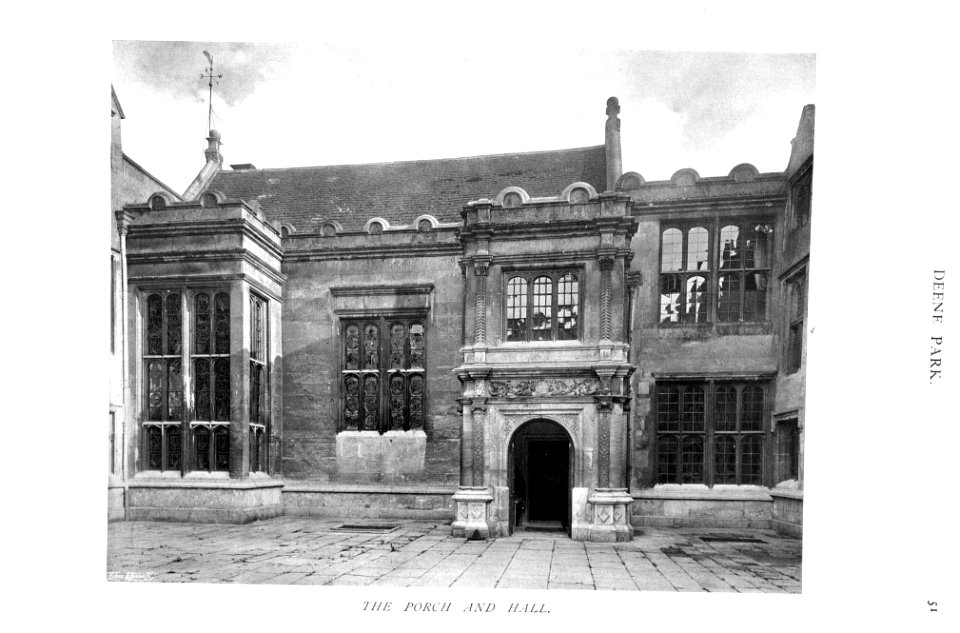 In English Homes Vol 3 Deene Park Northamptonshire the porch and hall 31295005735708 0085