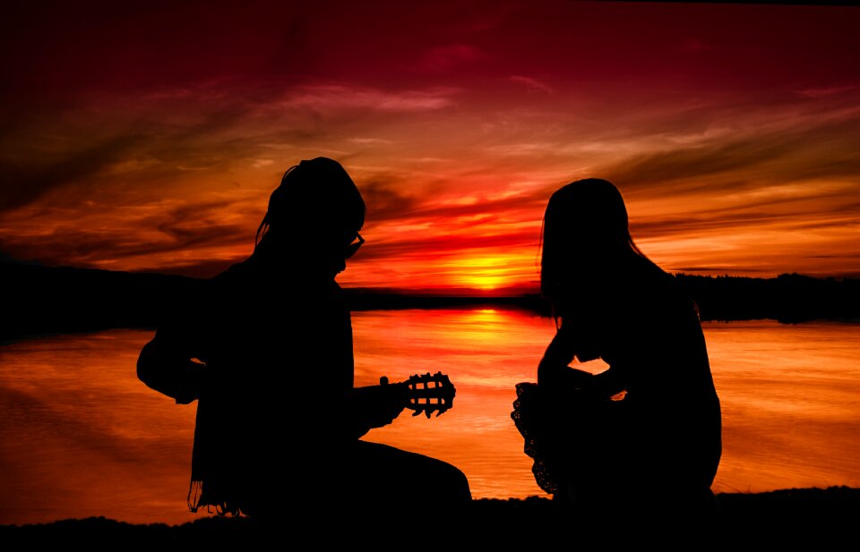Woman guitar guitar player